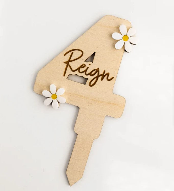 Premium topper za rojstni dan s številko let in imenom po želji