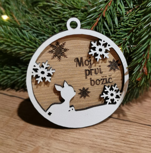 Božični okrasek- Moj prvi božič